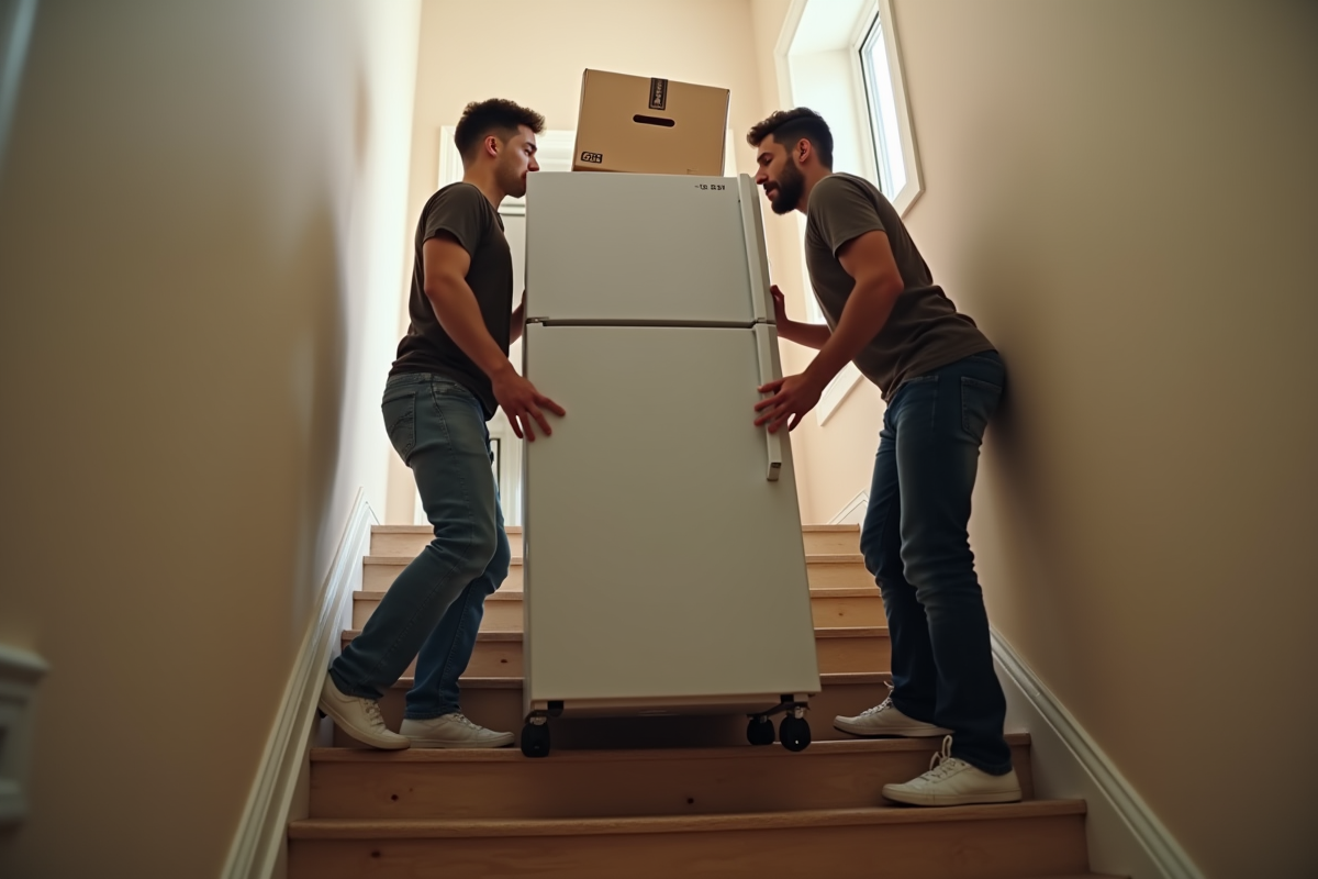 Déménagement de frigo sans ascenseur : techniques et astuces