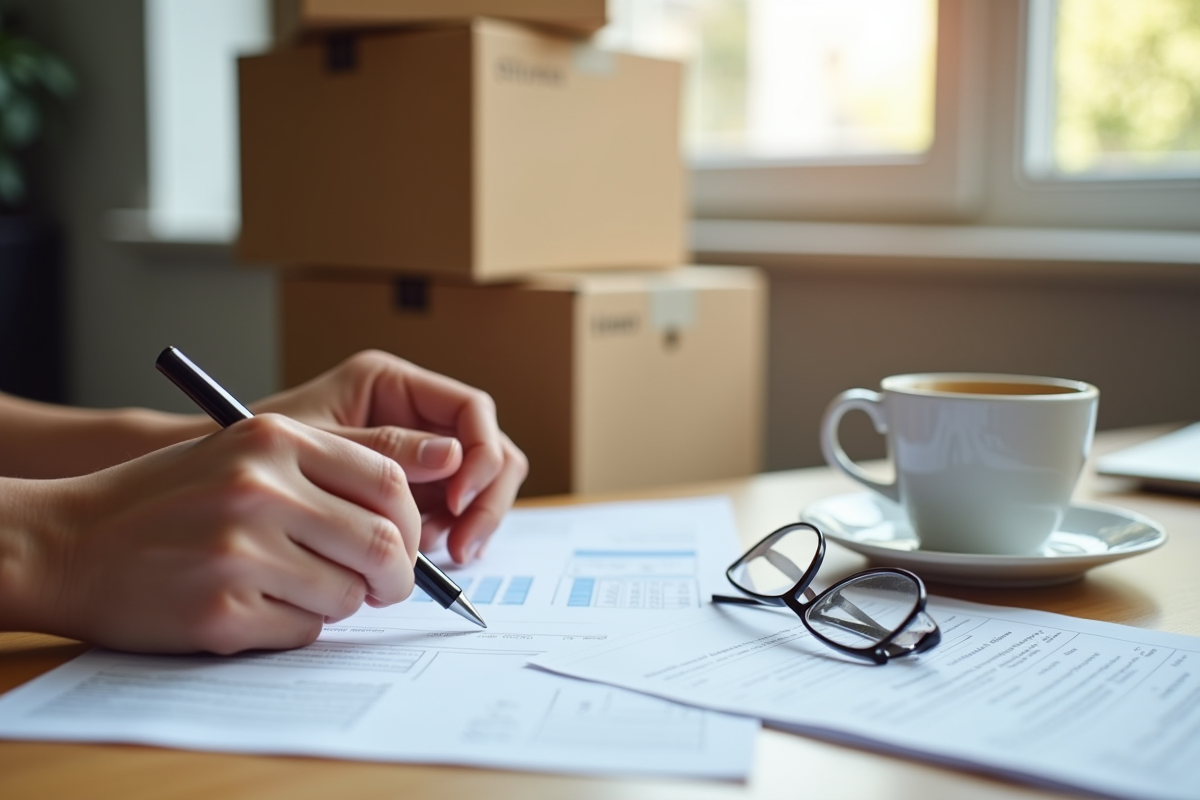 Mains remplissant des formulaires d